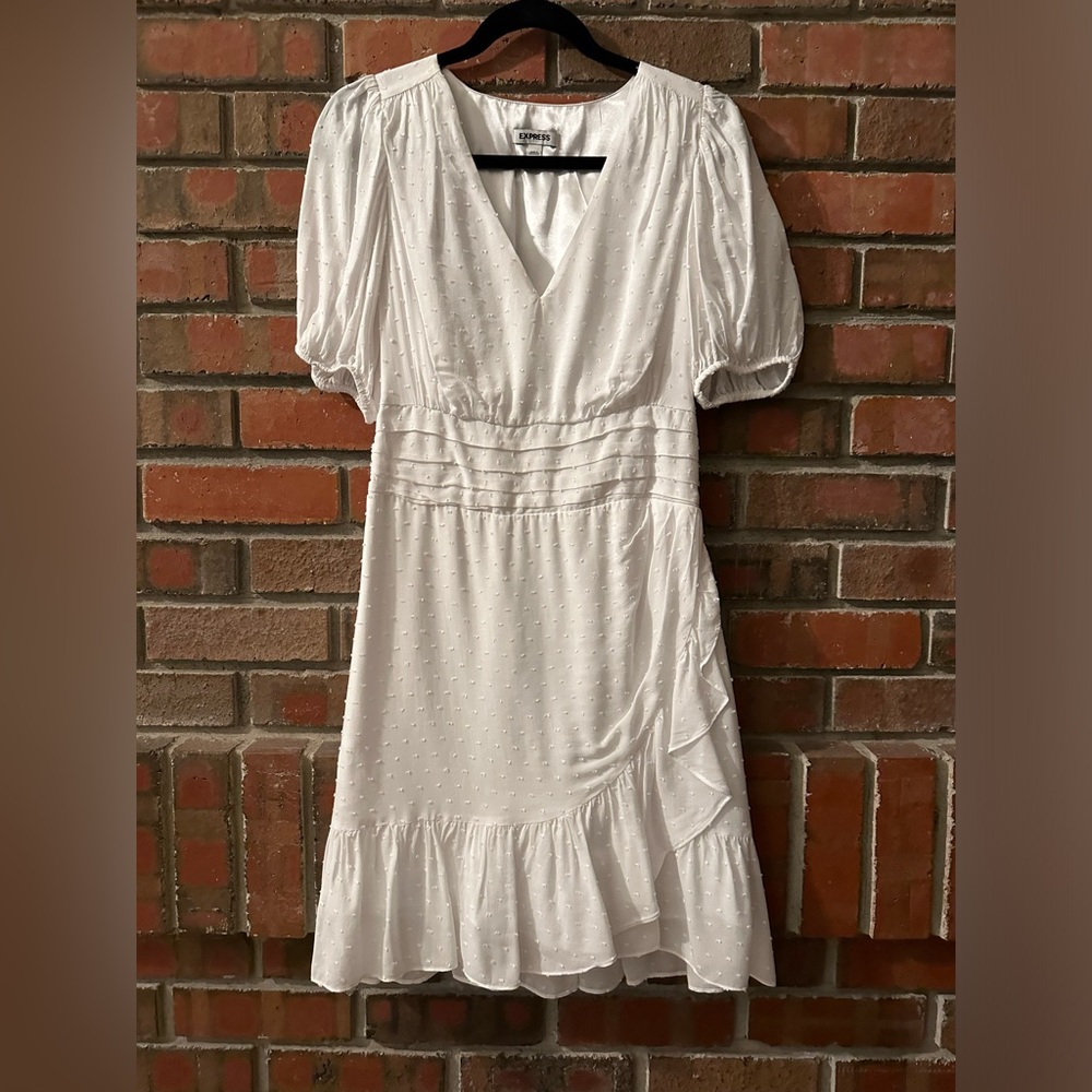 Express- faux Wrapped Midi Dress, size S